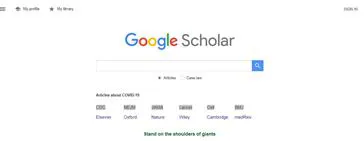 دسترسی به لینک مقالات مرتبط با کرونا ویروس در پایگاههای مختلف ، در صفحه اول Gooole Scholar